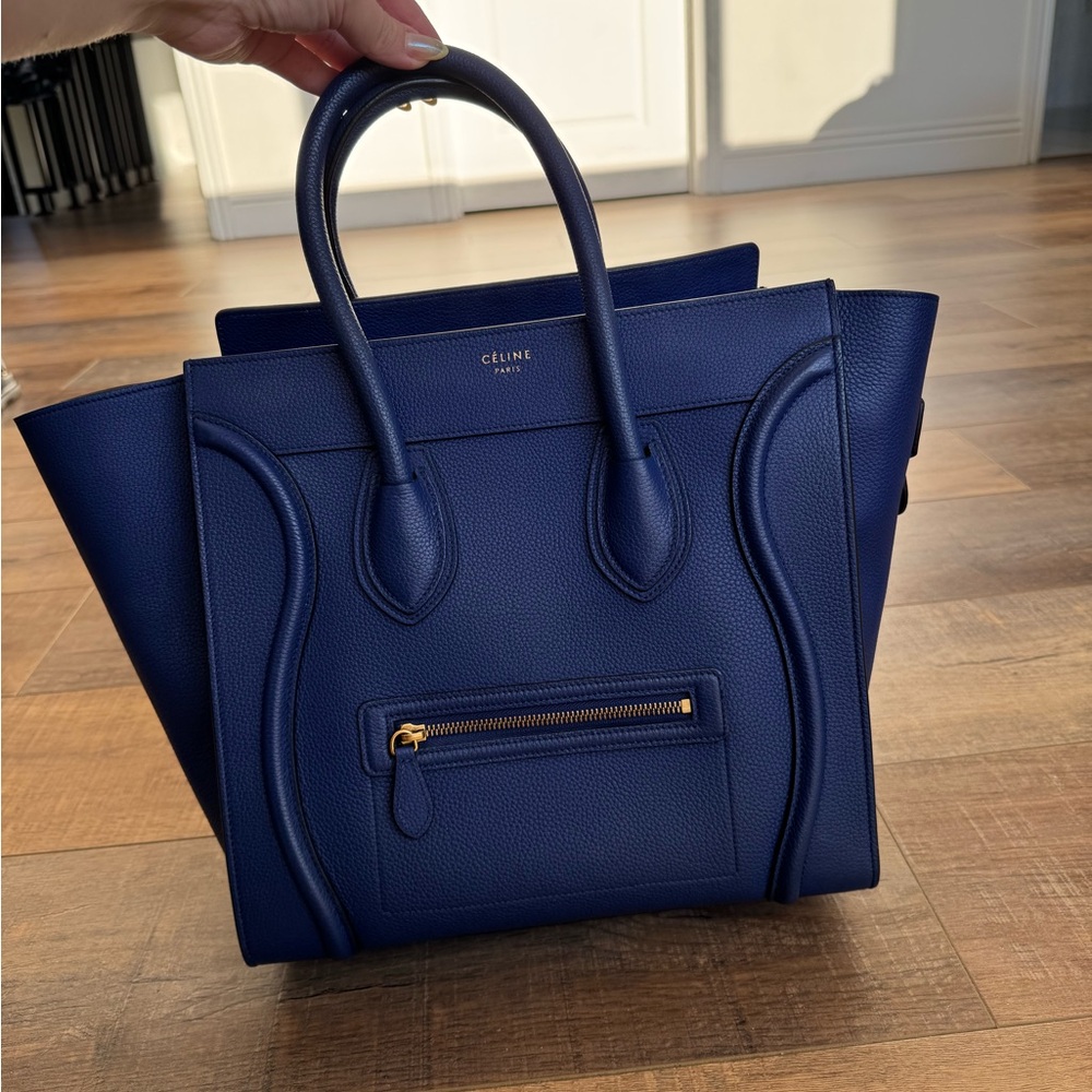 Celine Blue Phantom Luggage Tote